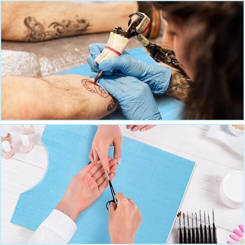 120 قطعة من مرايل الأسنان للاستعمال مرة واحدة، 3 مرايل مضادة للماء لطبيب الأسنان، مرايل أسنان زرقاء كبيرة مقاس 13 × 18 بوصة، مرايل للمريض للاستعمال مرة واحدة لإصلاح وشم الأسنان وتقليم الأظافر وتمديد الرموش in Kuwait