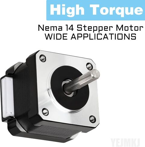 Nema 14 Stepper Motor 28MM Bipolar 1.2A 15Ncm/21.24oz.in 1.8deg 35 Motors 2 Phase 4 Wires Nema14 Step Motor with 1m Cable and Connector for 3D Printer Extruder CNC Machine, 1.38x1.38x1.103inch in Saudi Arabia