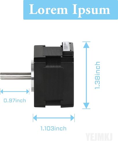 Nema 14 Stepper Motor 28MM Bipolar 1.2A 15Ncm/21.24oz.in 1.8deg 35 Motors 2 Phase 4 Wires Nema14 Step Motor with 1m Cable and Connector for 3D Printer Extruder CNC Machine, 1.38x1.38x1.103inch in Saudi Arabia
