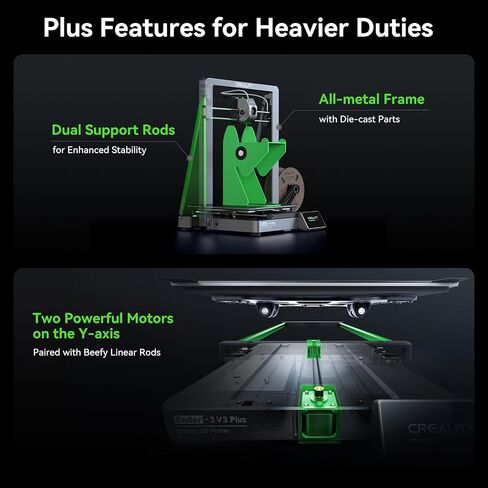 Creality Ender 3 V3 Plus 3D Printer,CoreXZ Speedy 600mm/s High Speed,Clog-free Extruder,Instant Cooling,Powerful Motors,Stable Rod,Smart Auto Calibration,Wifi,Creality Could,Large Print 300x300x330mm in Saudi Arabia