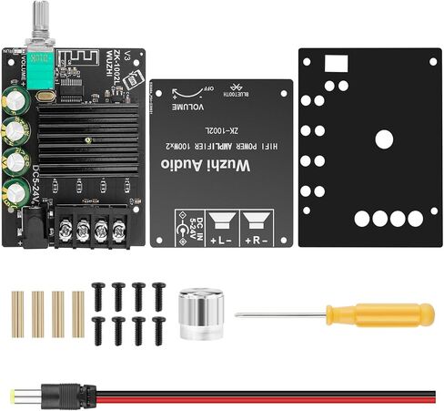 مكبر صوت صغير الحجم بلوتوث مكبر للصوت 2.0 2X100 واط 5 فولت-24 فولت وحدة مكبر كهربائي الصوت لتخزين مكبرات صوت المسرح المنزلي in Kuwait