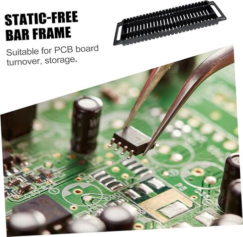 2 قطعة لوحة دوائر كهربائية تجفيف الرف PCB مجلس جبل الاستاتيكيه PCB صينية شريط ثابت الإطار PCB رف الاستاتيكيه ESD تداول رف الرف المزدوج الأذن مكافحة ساكنة رف البليت بكلتا الأذنين in Kuwait