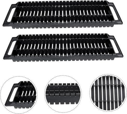 2 قطعة لوحة دوائر كهربائية تجفيف الرف PCB مجلس جبل الاستاتيكيه PCB صينية شريط ثابت الإطار PCB رف الاستاتيكيه ESD تداول رف الرف المزدوج الأذن مكافحة ساكنة رف البليت بكلتا الأذنين in Kuwait
