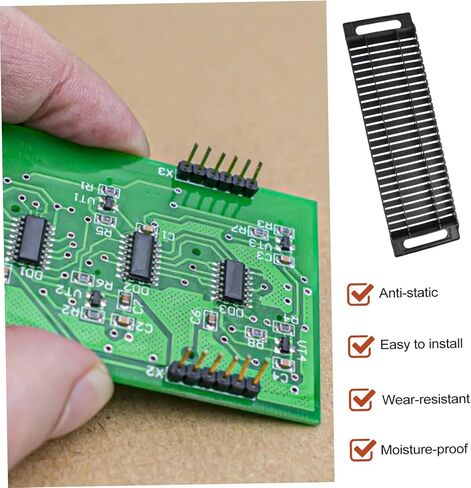 2 قطعة لوحة دوائر كهربائية تجفيف الرف PCB مجلس جبل الاستاتيكيه PCB صينية شريط ثابت الإطار PCB رف الاستاتيكيه ESD تداول رف الرف المزدوج الأذن مكافحة ساكنة رف البليت بكلتا الأذنين in Kuwait