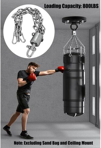 Hanger Sandbag Spinner Chain (Large/Small) Stainless Steel Sparring Boxing Mountaineering Spring Hooks for Heavy Bags Gym Swing Trapeze and Hammocks in Saudi Arabia
