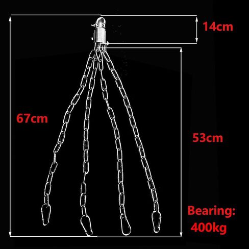 Hanger Sandbag Spinner Chain (Large/Small) Stainless Steel Sparring Boxing Mountaineering Spring Hooks for Heavy Bags Gym Swing Trapeze and Hammocks in Saudi Arabia