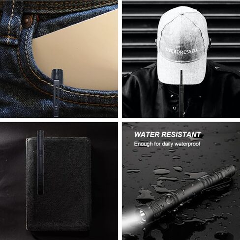 10 عبوات من مصابيح LED على شكل قلم، مصباح يدوي صغير محمول مزود بمشبك، مصباح جيب طبي من Penlight لفحص الممرضات والطوارئ in Kuwait