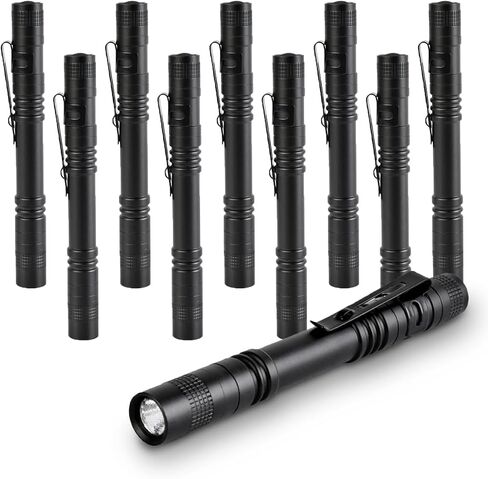 10 Pack LED Pen Light Flashlight, Portable Mini Pen Flashlight with Clip, Medical Penlight Pocket Flashlight for Nurses Inspection, Emergency in Saudi Arabia