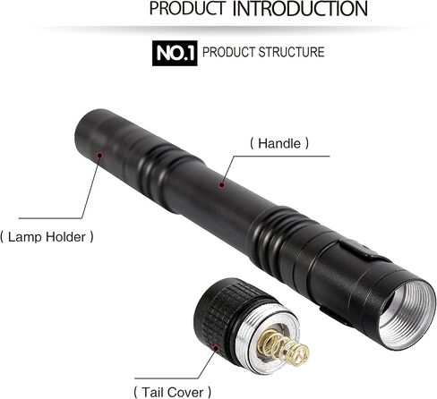 10 Pack LED Pen Light Flashlight, Portable Mini Pen Flashlight with Clip, Medical Penlight Pocket Flashlight for Nurses Inspection, Emergency in Saudi Arabia