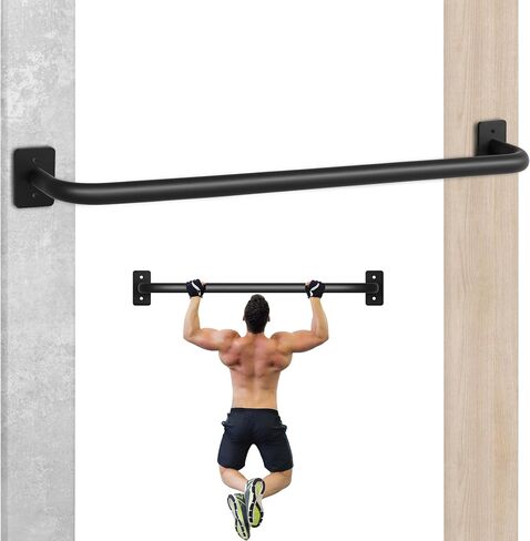Pull Up Bar Wall Mounted,Heavy Duty Chin-Up Strength Training Pull-Up Bars for Home Doorway/Beam or Joist Mount,Fully Welded Thick Metal Sturdy Construction Support 500 Lbs in Saudi Arabia
