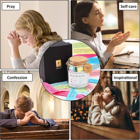Graduation Gifts, Christian Gifts for Women, Bible Gifts Read Me When Bible Verse Jar for Emotions and Feelings, Daily Hope Prayer Scripture,Religious Faith Accessories Stuff in Saudi Arabia