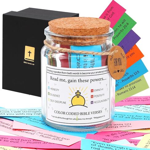 Graduation Gifts, Christian Gifts for Women, Bible Gifts Read Me When Bible Verse Jar for Emotions and Feelings, Daily Hope Prayer Scripture,Religious Faith Accessories Stuff in Saudi Arabia