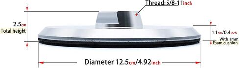 4" Aluminum Backer Pad/Backing Plate Holder for Counter Edge Tight Corner Surface Sanding Polishing-Arbor 5/8" 11 in Saudi Arabia