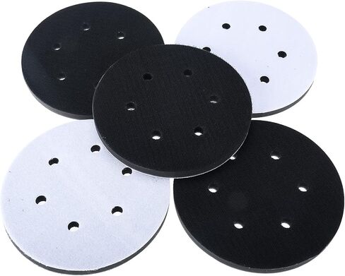 5 حزمة 6 بوصة 6 حفرة هوك وحلقة إسفنجة لينة واجهة عازلة وسادة الرملي القرص وسادة دعم منصات لتلميع وتلميع in Kuwait