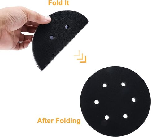 5 حزمة 6 بوصة 6 حفرة هوك وحلقة إسفنجة لينة واجهة عازلة وسادة الرملي القرص وسادة دعم منصات لتلميع وتلميع in Kuwait