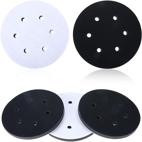 5 حزمة 6 بوصة 6 حفرة هوك وحلقة إسفنجة لينة واجهة عازلة وسادة الرملي القرص وسادة دعم منصات لتلميع وتلميع in Kuwait