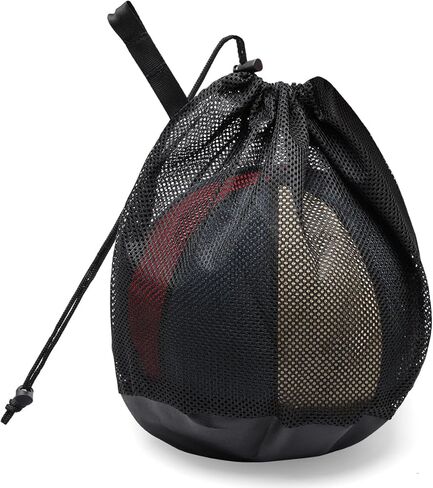 شبكة حقيبة كرة واحدة، 1P/ 2P شبكة حقيبة كرة السلة مع جيب بسحاب، حقيبة ظهر بحمالة الرباط لحقيبة تخزين كرة السلة والكرة الطائرة in Kuwait
