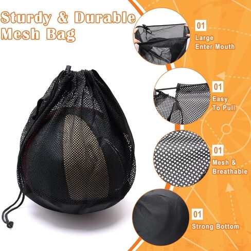 شبكة حقيبة كرة واحدة، 1P/ 2P شبكة حقيبة كرة السلة مع جيب بسحاب، حقيبة ظهر بحمالة الرباط لحقيبة تخزين كرة السلة والكرة الطائرة in Kuwait