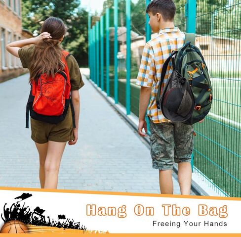 شبكة حقيبة كرة واحدة، 1P/ 2P شبكة حقيبة كرة السلة مع جيب بسحاب، حقيبة ظهر بحمالة الرباط لحقيبة تخزين كرة السلة والكرة الطائرة in Kuwait