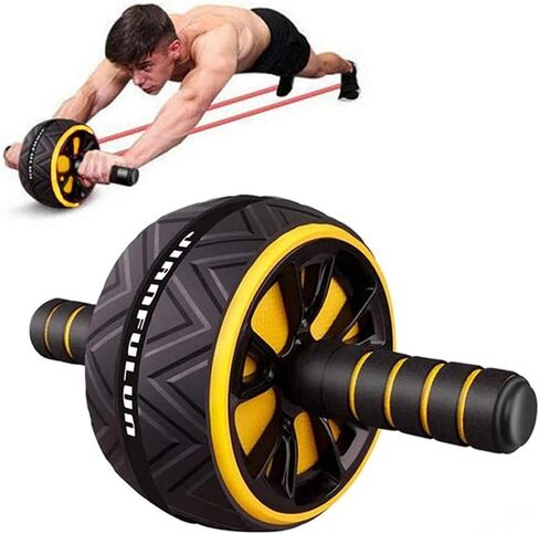 Ab Roller for Abs Workout, Ab Roller Wheel Exercise Equipment for Core Workout, Ab Wheel Roller for Home Gym, Ab Workout Equipment for Abdominal Exercise in Saudi Arabia