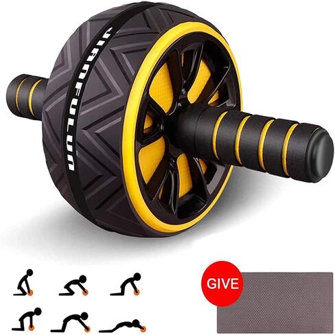 Ab Roller for Abs Workout, Ab Roller Wheel Exercise Equipment for Core Workout, Ab Wheel Roller for Home Gym, Ab Workout Equipment for Abdominal Exercise in Saudi Arabia