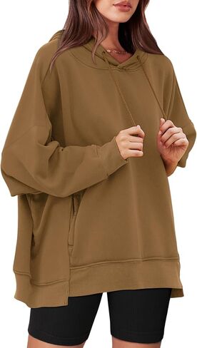 XIEERDUO Womens Oversized Hoodies Sweatshirt-Pullover Sweatshirts with Pockets Fall Outfits 2024 in Saudi Arabia