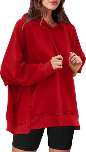 XIEERDUO Womens Oversized Hoodies Sweatshirt-Pullover Sweatshirts with Pockets Fall Outfits 2024 in Saudi Arabia
