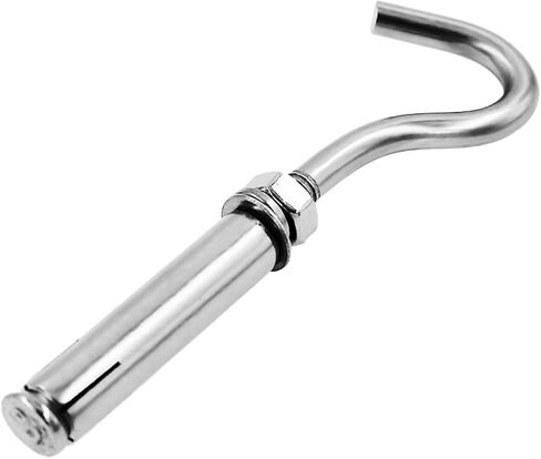 Concrete Wall Hook, 304 Stainless Steel Expansion Hook,Concrete Hook,Open Cup Hook, Heavy Duty Hooks Expansion Bolts for Concrete Brick Wall 5 Pack M6 in Saudi Arabia