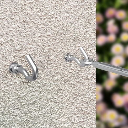 Concrete Wall Hook, 304 Stainless Steel Expansion Hook,Concrete Hook,Open Cup Hook, Heavy Duty Hooks Expansion Bolts for Concrete Brick Wall 5 Pack M6 in Saudi Arabia