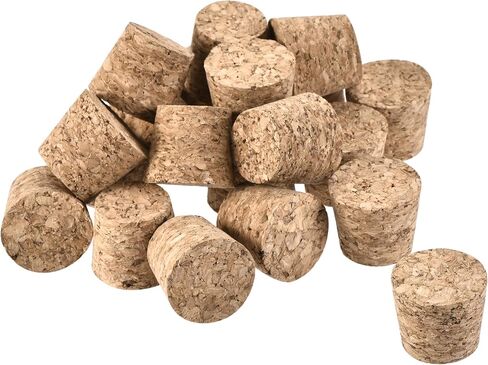 YOKIVE 100 Pcs Tapered Cork Plugs, Wooden Wine Bottle Stoppers, Replacement for Jars Test Tubes (23.5x19x20mm) in Saudi Arabia