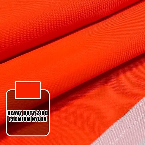Orange Flag Small, Orange Boat Flag 12x18 Inches 210D Heavy Duty Nylon, 12 x 18 Small Orange Blank Flag with 2 Brass Grommetss and 4 Thread Stitched Hem for Boat, Bicycle, Yacht, Whips, Outdoor Decor in Saudi Arabia