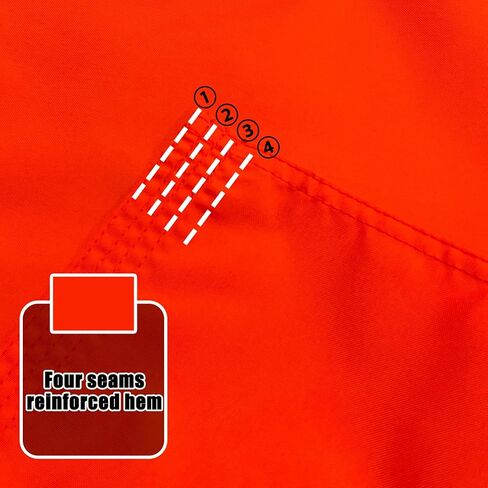Orange Flag Small, Orange Boat Flag 12x18 Inches 210D Heavy Duty Nylon, 12 x 18 Small Orange Blank Flag with 2 Brass Grommetss and 4 Thread Stitched Hem for Boat, Bicycle, Yacht, Whips, Outdoor Decor in Saudi Arabia