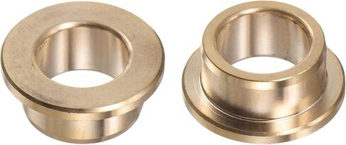 2pcs Flange Bearing Sleeve 16mm Bore 22mm OD 12mm Length 3mm Flange Thickness Bronze Bushing Self-Lubricating Bushings Sleeve for Industrial Equipment in Saudi Arabia