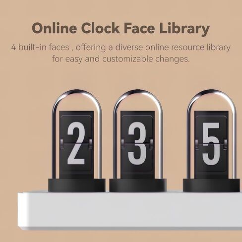 Nixie Tube Clock Glow Tube Clock IPS Color Screen Digital Clock with 6 Sets of Alarm Clocks, 7 Modes, 12 Customized Pictures, Web Control, no app Required (Blue) in Saudi Arabia