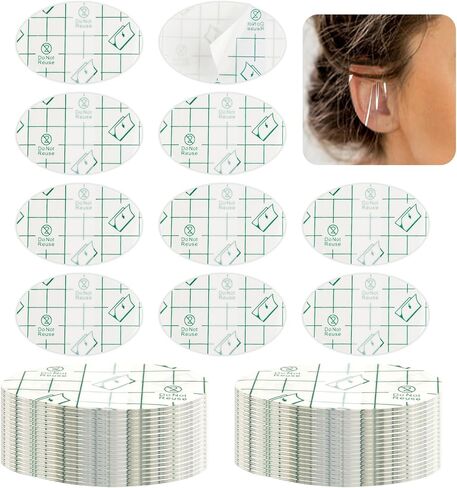 100PCS Disposable Waterproof Ear Patches Kids Ear Covers Shower Ear Protecton for Swimming with Soft Cotton Ear Covers for Shower Surfing Snorkeling and Other Water Sports in Saudi Arabia