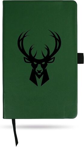 Rico Industries NBA Basketball Milwaukee Bucks Green - Primary Laser Engraved Small Notepad in Saudi Arabia