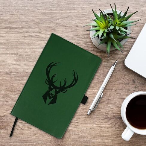 Rico Industries NBA Basketball Milwaukee Bucks Green - Primary Laser Engraved Small Notepad in Saudi Arabia