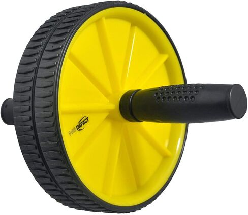 Abs Core Strength Roller Trainer - Abs Balancing - Non-Slip Handles - Double Wheel - Back Triceps Shoulders Exercise Equipment - Home Gym - Workout Fitness - Core Workout Men & Women in Saudi Arabia