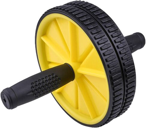 Abs Core Strength Roller Trainer - Abs Balancing - Non-Slip Handles - Double Wheel - Back Triceps Shoulders Exercise Equipment - Home Gym - Workout Fitness - Core Workout Men & Women in Saudi Arabia