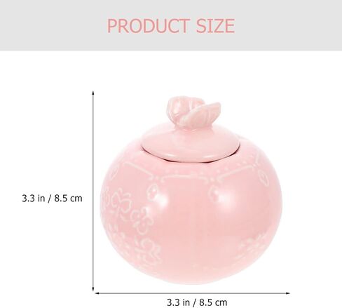 Hemoton Ceramic Sugar and Creamer Set Porcelain Cream Jugs Coffee Milk Creamer Pitcher Sugar Bowl Salt Server Container Sauce Pitcher Pink in Saudi Arabia