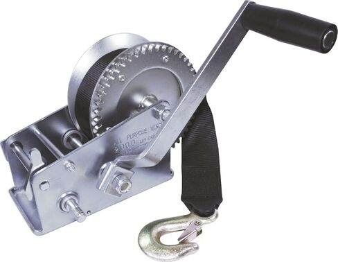 SeaSense Zinc Plated Trailer Winch with 20' Strap in Saudi Arabia