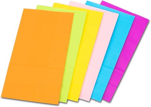 Practicon Vibrant Paper Patient Care Bags, Assorted Colors, Pack of 96 in Saudi Arabia
