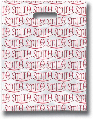 Scatter Smile Dental Giveaway Bags, 9" x 12", Pack of 100 in Saudi Arabia