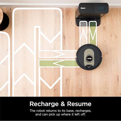 مكنسة Shark AV2501AE AI Robot مع قاعدة XL HEPA ذاتية التفريغ، بدون كيس، سعة 60 يومًا، ملاحة LIDAR، مثالية لشعر الحيوانات الأليفة، متوافقة مع Alexa، اتصال Wi-Fi، السجاد والأرضيات الصلبة، أسود in Kuwait