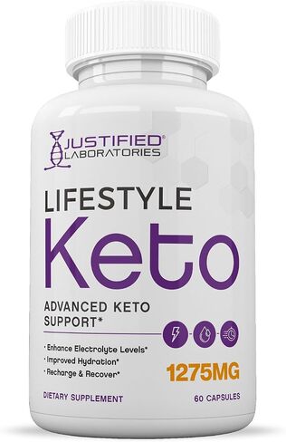 (2 Pack) Lifestyle Keto Pills 1275MG New & Improved Formula Contains Apple Cider Vinegar Extra Virgin Olive Oil Powder Green Tea Leaf 120 Capsules in Kuwait