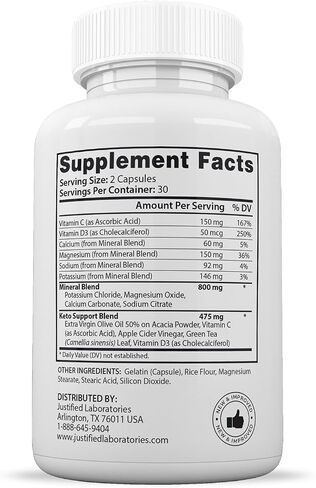 (2 Pack) Lifestyle Keto Pills 1275MG New & Improved Formula Contains Apple Cider Vinegar Extra Virgin Olive Oil Powder Green Tea Leaf 120 Capsules in Kuwait