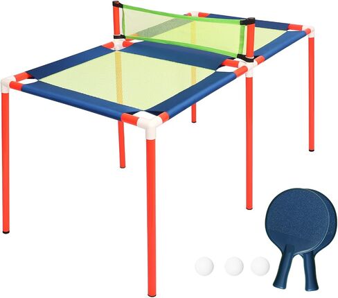 Portable Ping Pong Table Tennis: Foldable Table Tennis Game Set for Kids Indoor Outdoor in Saudi Arabia