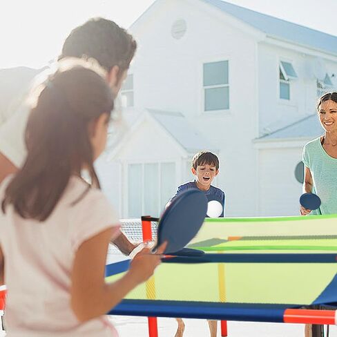Portable Ping Pong Table Tennis: Foldable Table Tennis Game Set for Kids Indoor Outdoor in Saudi Arabia