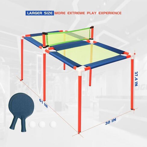 Portable Ping Pong Table Tennis: Foldable Table Tennis Game Set for Kids Indoor Outdoor in Saudi Arabia