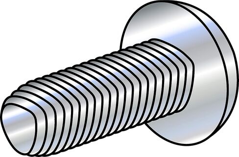 Small Parts M412D7500C Steel Thread Rolling Screw for Metal, Zinc Plated, Pan Head, Pozi Drive, Metric, M4-0.7 Thread Size, 12 mm Length (Pack of 100) in Saudi Arabia